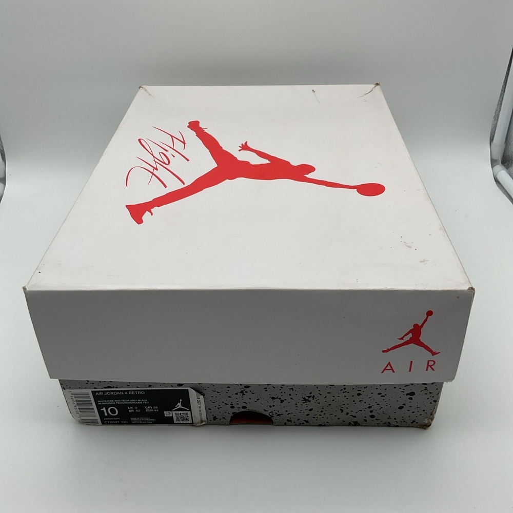 Size 10 - Jordan 4 Retro Mid White‎ Oreo (CT8527-100) - Picture 8 of 8